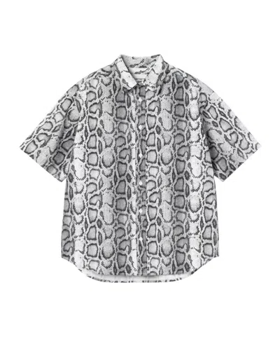 Carhartt Snakeskin-print Shirt In Blue