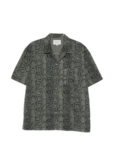 Carhartt Snakeskin-print Short-sleeve Shirt In Multi