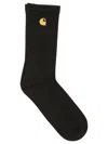 Carhartt Cotton Socks With Embroidered Logo In Black