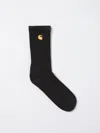Carhartt Cotton Socks With Embroidered Logo In Black