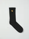 Carhartt Cotton Socks With Embroidered Logo In Black