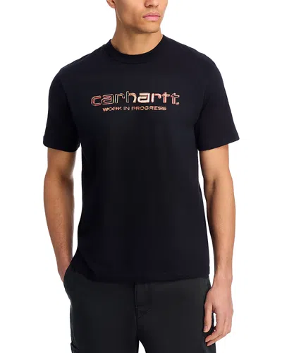Carhartt Solar Chrome Script T-shirt In Black