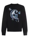 Carhartt Solar Chrome Back Print Sweatshirt In Black