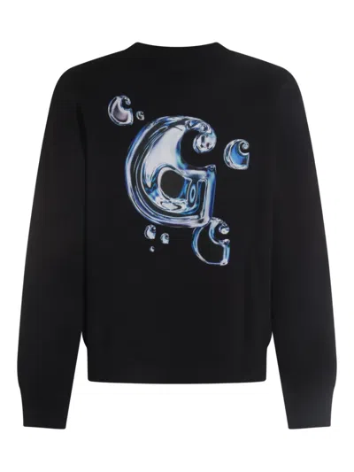 Carhartt Solar Chrome Sweatshirt In Black