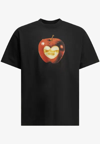 Carhartt Spoiled Graphic Print T-shirt In Black