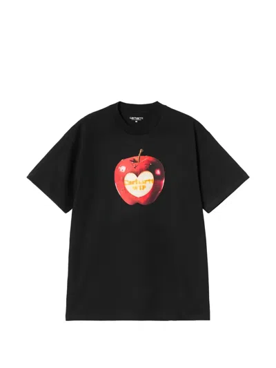 Carhartt Work In Progress Spoiled Organic Cotton Graphic T-shirt In Black