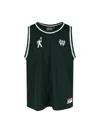 Carhartt Sleeveless Mesh Top Contrast Trim In Green