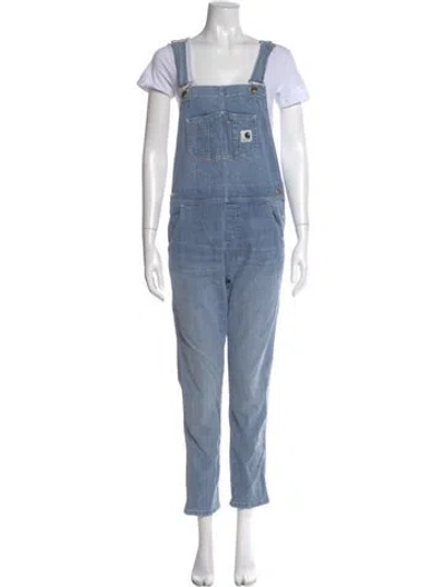 Pre-owned Carhartt Square Neckline Jumpsuit In Blue