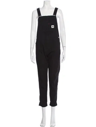 Pre-owned Carhartt Square Neckline Overalls In Black