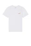 Carhartt Wip Mens White American Script Logo-embroidered Cotton-jersey T-shirt In Ash Heather