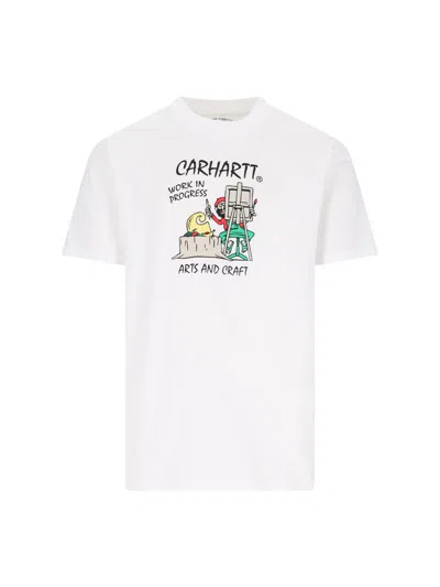 Carhartt 's/s Art Supply' T-shirt In White