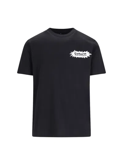 Carhartt Bam Logo-print T-shirt In Black  