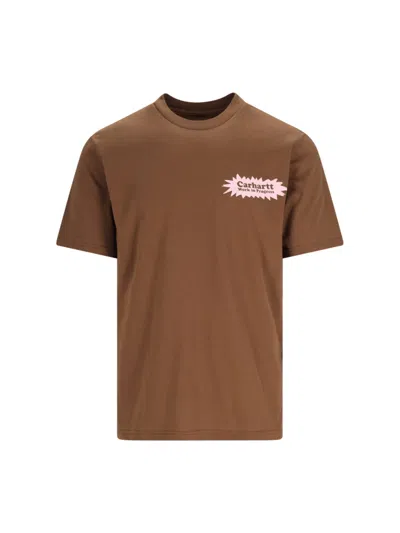 Carhartt 's/s Bam' T-shirt In Brown