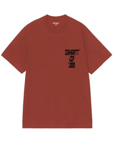 Carhartt S/s Blocks T-shirt In Brown
