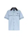 Carhartt Casual Shirt With Contrast Collar And Pockets In Blue