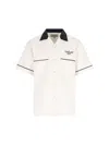 Carhartt Casual Shirt With Contrast Collar And Front Pockets In Neutral