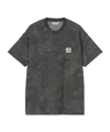 Carhartt S/s Camo Combi T-shirt In Brown