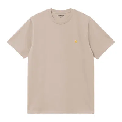 Carhartt S/s Chase T-shirt In Pink