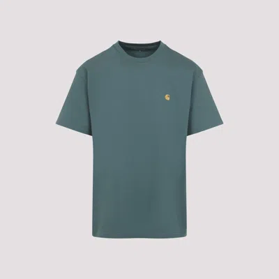 Carhartt Ss Chase T-shirt In Silver Pine