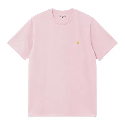 Carhartt Pastel Pink Cotton Chase T-shirt
