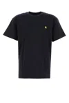 Carhartt Short Sleeve Chase T Shirt Dark Navy Gold