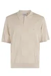 Carhartt Short Sleeve Checker Polo Fleur De Sel In Neutral