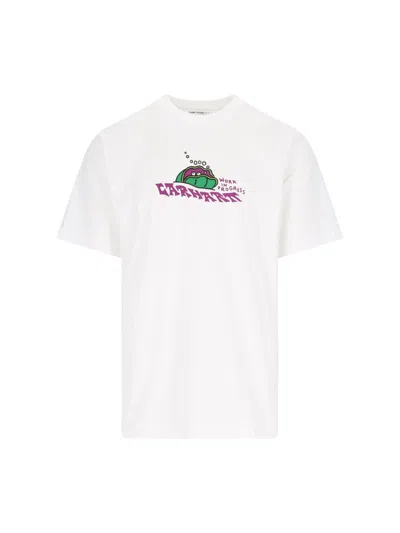 Carhartt S/s "clam" T-shirt In White
