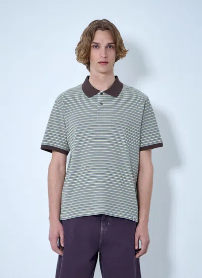 Carhartt Striped Cotton Polo Shirt In Multi