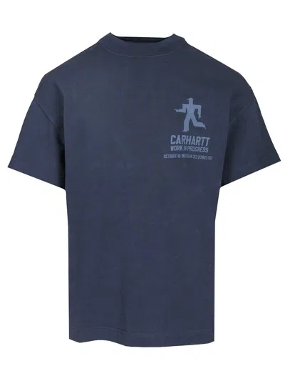 Carhartt S/s Distance T-shirt In Blue