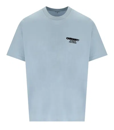 Carhartt S/s Ducks Misty Sky T-shirt In Light Blue