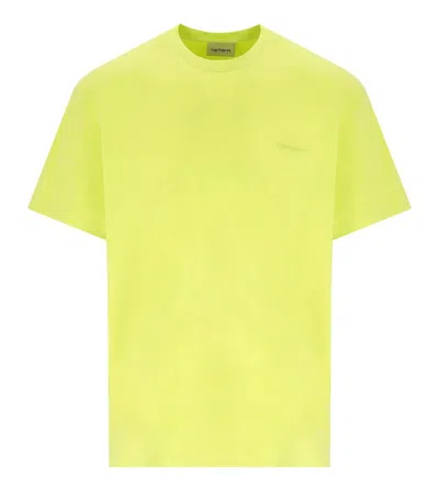 Carhartt S/s Duster Script Lime T-shirt In Green