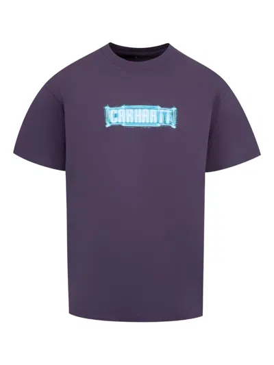 Carhartt S/s Electric Boogie Graphic-print T-shirt In Purple