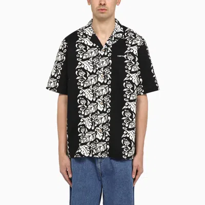 Carhartt Wip S/s Floral Shirt Black/wax