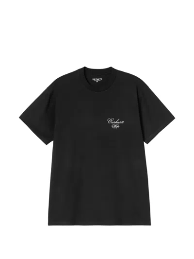 Carhartt Mens Black Gracious Short-sleeve Cotton T-shirt Xs