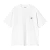 Carhartt Mens White Helix Crewneck Cotton-jersey T-shirt