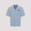 Carhartt Short-sleeved Hendry Shirt In Frosted Blue