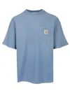 Carhartt Mens Sorrent Hudson Crewneck Cotton-jersey T-shirt In Blue