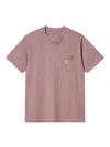 Carhartt Wip Tshirt With Pocket In Pink