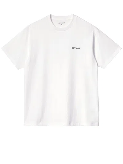 Carhartt Ss Link Scrip T-shirt In White