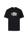 Carhartt Mens  Wip Louder Brand-print Cotton-jersey T-shirt In Black