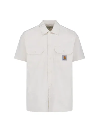 Carhartt 's/s Master' Shirt In White