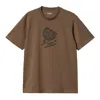 Carhartt Brown Move On Up T-shirt In Xx Chocolate Black