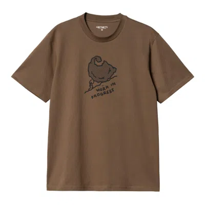Carhartt Brown Move On Up T-shirt In Xx Chocolate Black