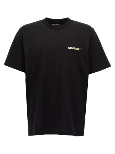 Carhartt T-shirt With Noodle Soup Print In Black