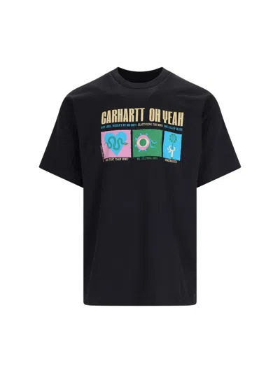 Carhartt 's/s Oh Yeah' T-shirt In Black  
