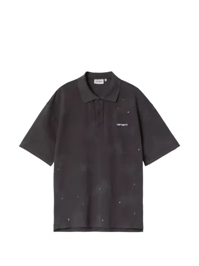 Carhartt Painter Polo T-shirt In Black