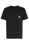 Carhartt Man T-shirt Midnight Blue Size Xl Cotton In Black