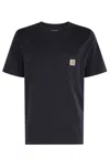 Carhartt Vintage  Pocket T Shirt Top In Washed Black, Men's At Urban Outfitters In Black