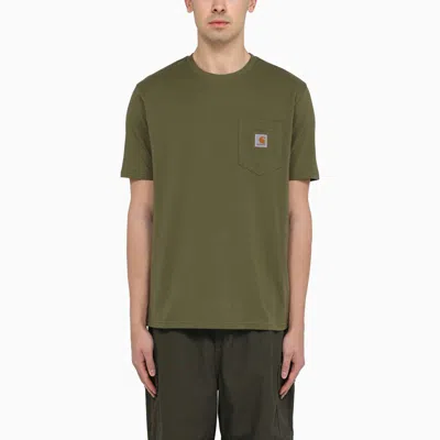 Carhartt S/s Pocket Dundee Cotton T-shirt In Green