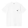 Carhartt T-shirt With Pocket And Heart Patch In White